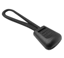Zipper Pull with Cord, Black