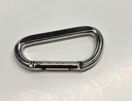 Aluminum Snaphook with Flat Side, Nickel Plated