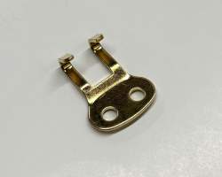 Stamped Hook 1.5mm, Brass Plated