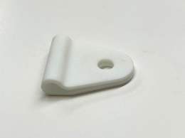 Plastic Chafe Buckle without Ring, White