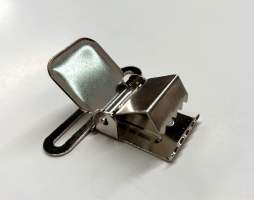 Utility Clip with Stamped Eye, Nickel