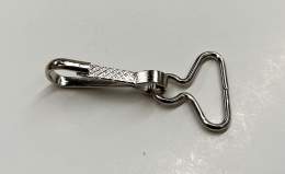 Glove Hook with SW Loop, Embroidered Design on Hook, Nickel